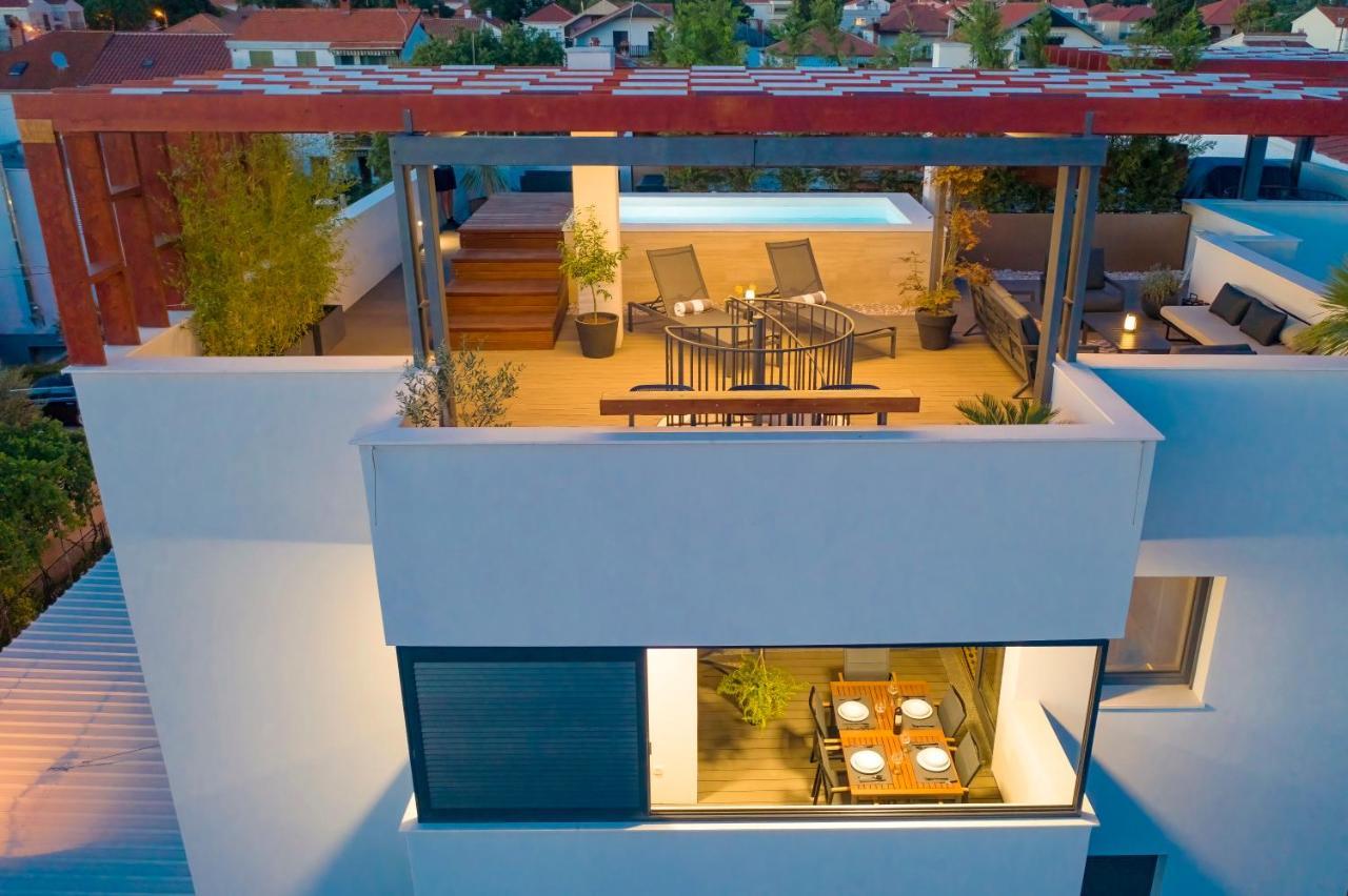 Penthouse Diem - Private Pool With Sea View Zadar Dış mekan fotoğraf