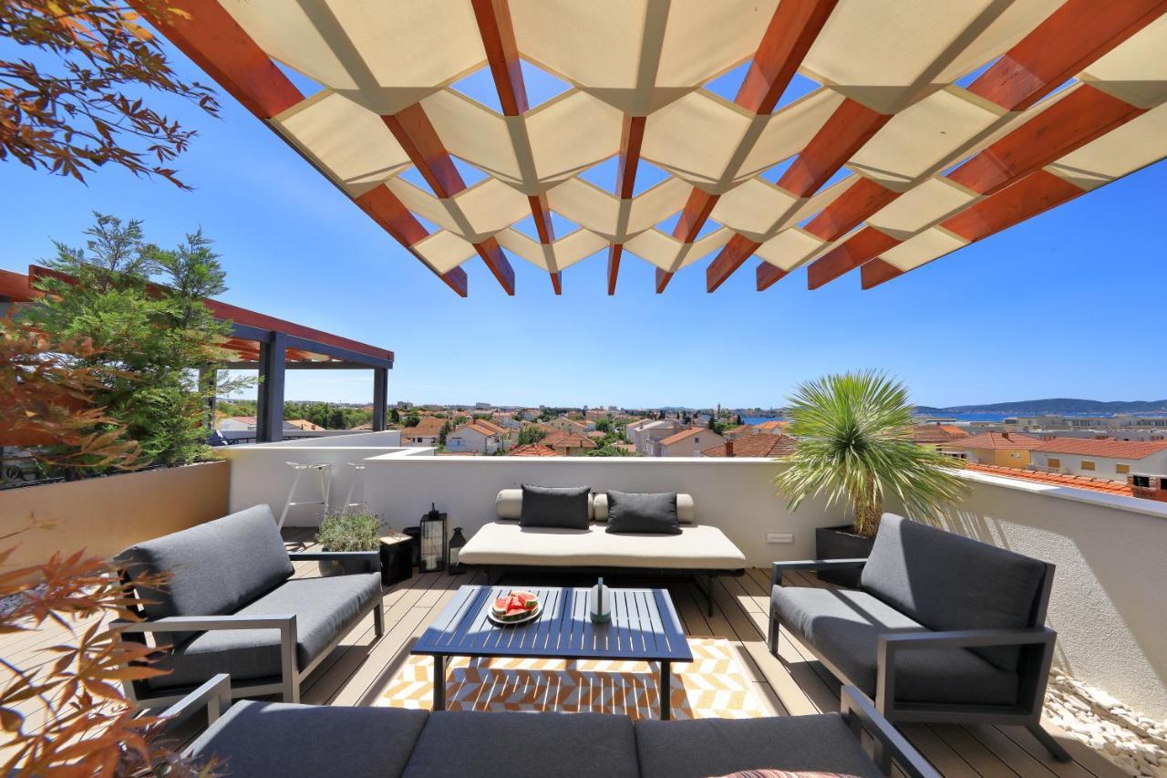 Penthouse Diem - Private Pool With Sea View Zadar Dış mekan fotoğraf
