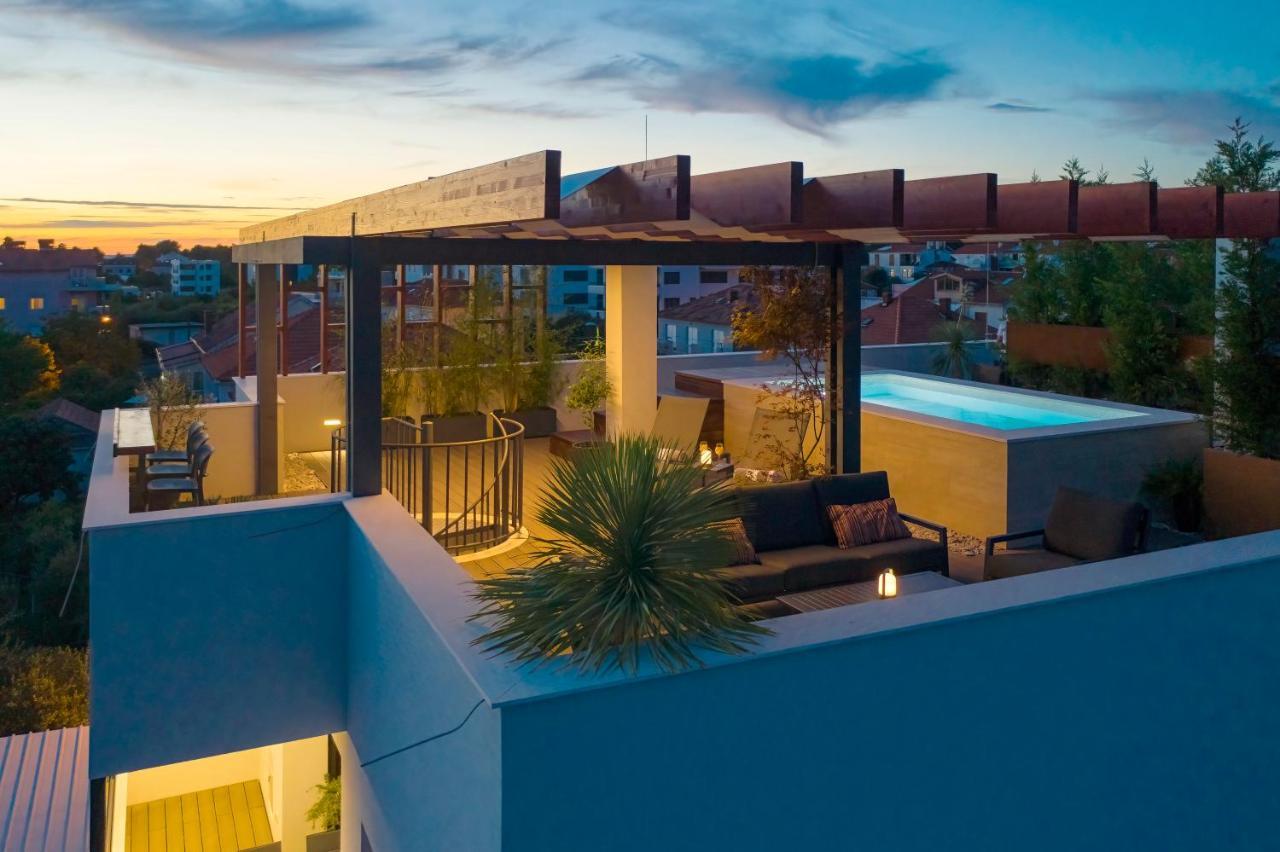 Penthouse Diem - Private Pool With Sea View Zadar Dış mekan fotoğraf