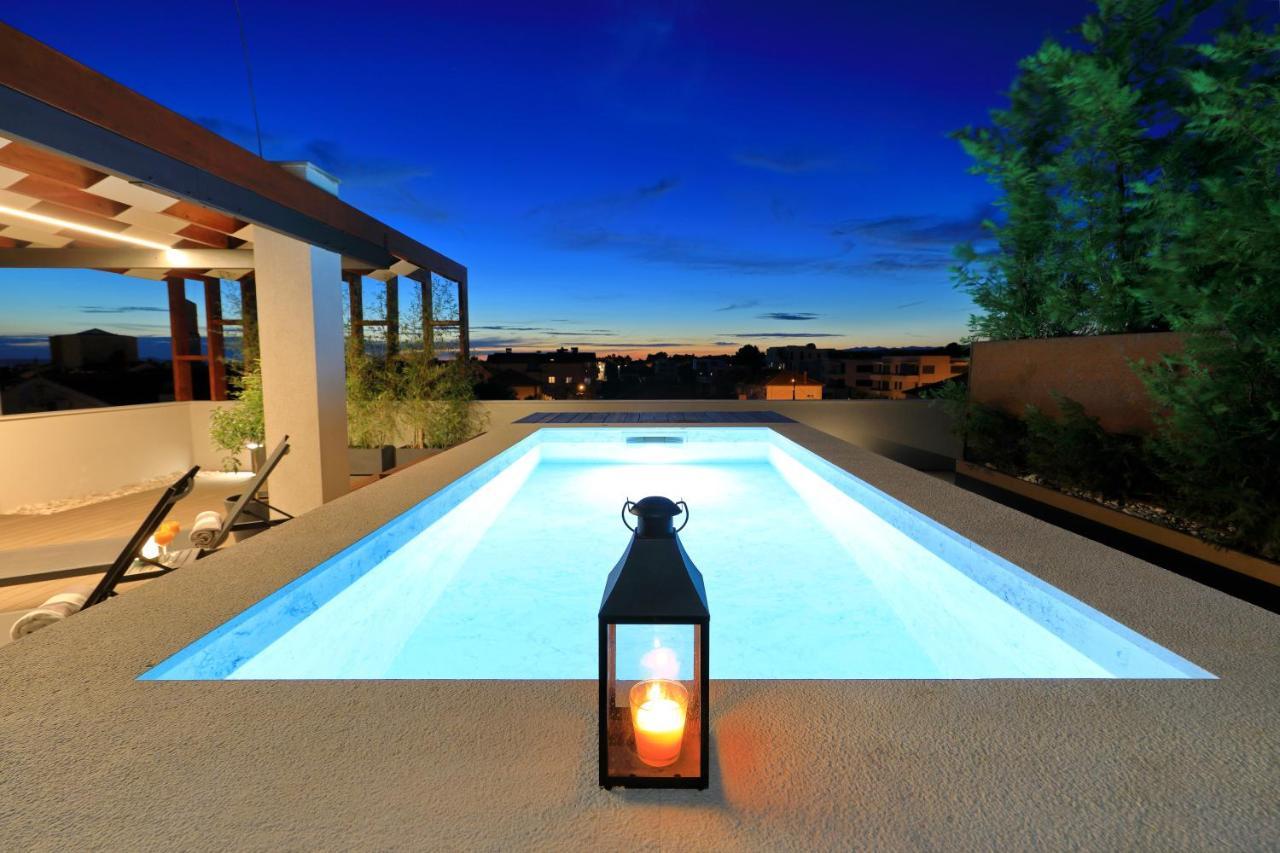 Penthouse Diem - Private Pool With Sea View Zadar Dış mekan fotoğraf